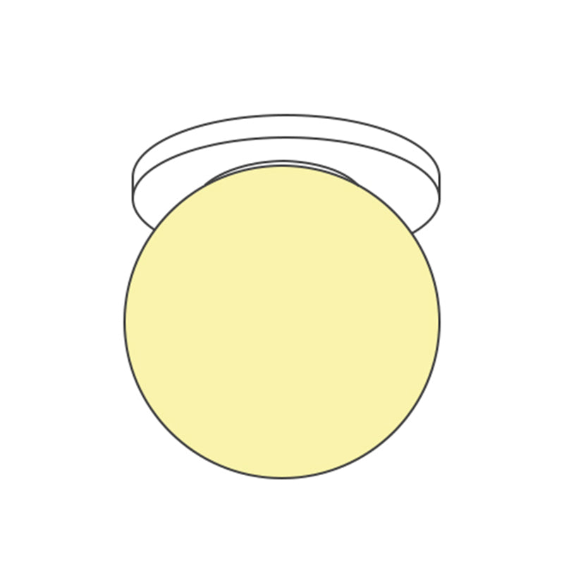 Glaskugelförmige Deckenbefestigung Minimalistische weiße Deckenbefestigung Leuchte