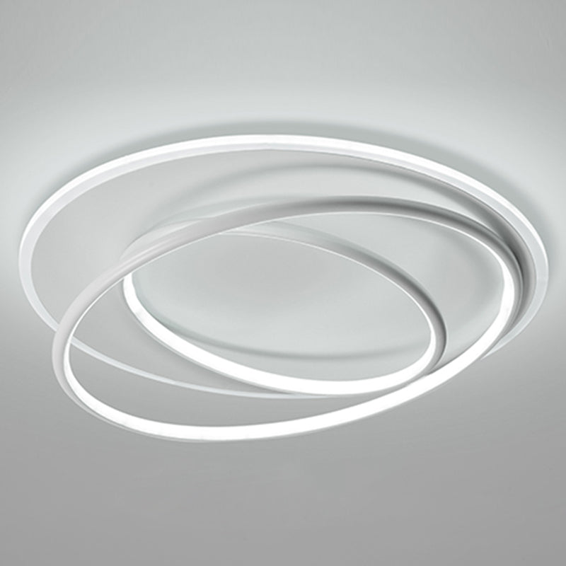 Linear Iron LED Flush Mount Modern Style 3-Light Ceiling Light Fixture for Bedroom