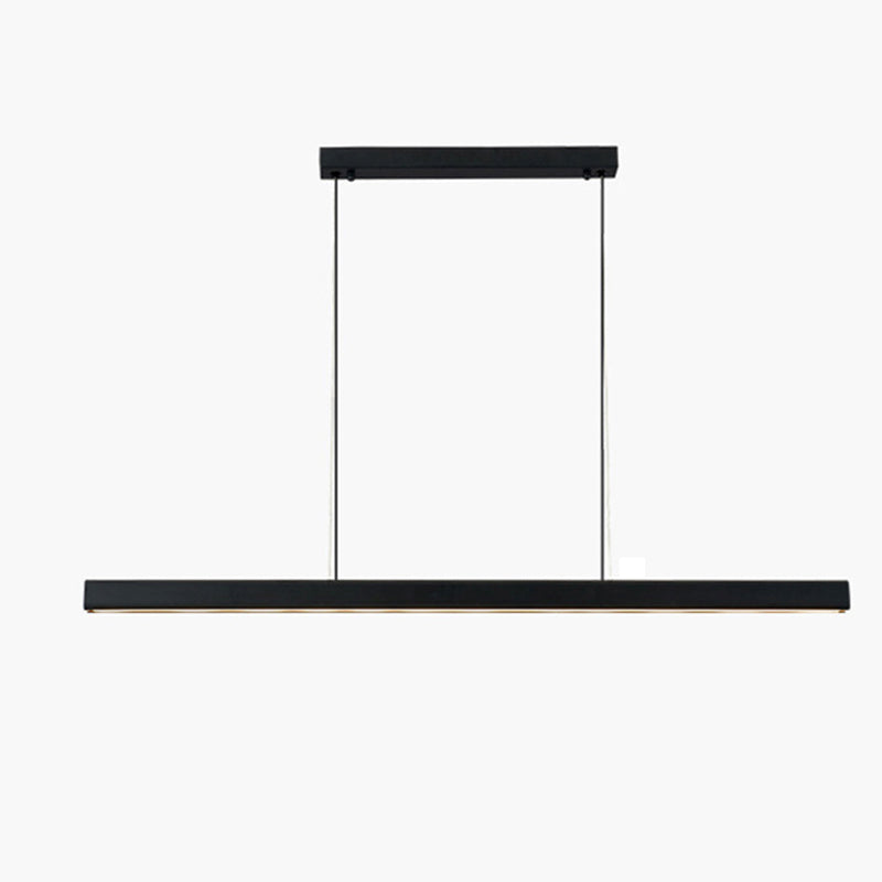 Luci di lampadari dell'isola lineare Simplicità Fissature di illuminazione lampadario in alluminio per tavolo da pranzo