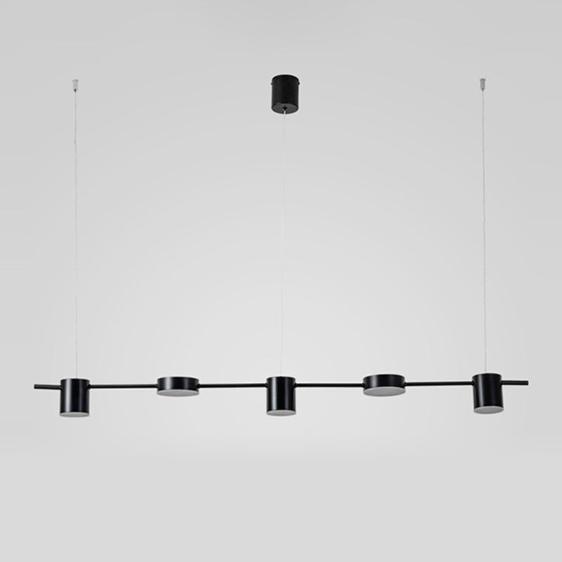 Luci a sospensione dell'isola cilindro Ultra-Contemporanea Isola Acrilico Luci a sospensione per ristorante