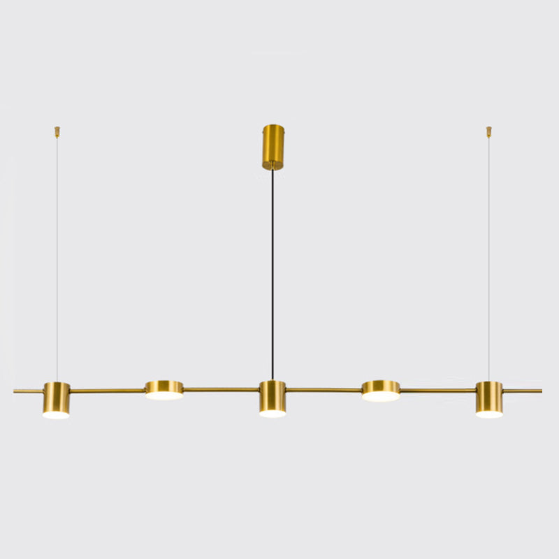 Luci a sospensione dell'isola cilindro Ultra-Contemporanea Isola Acrilico Luci a sospensione per ristorante