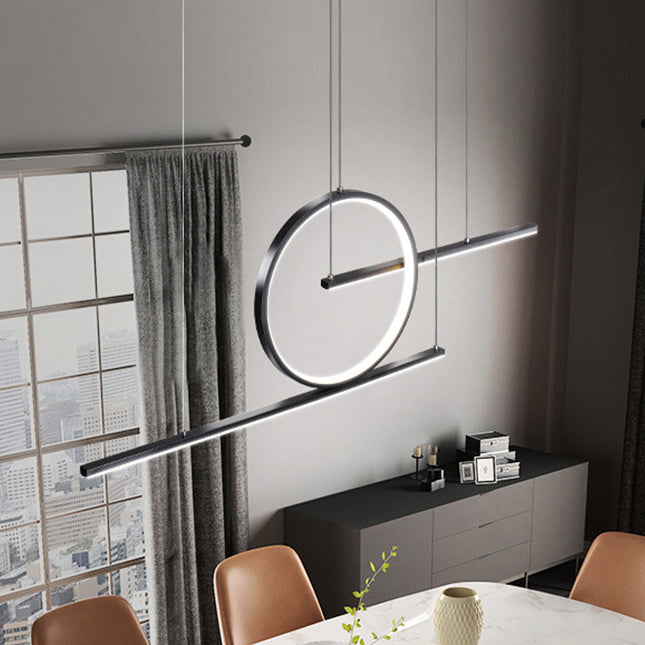 Ring Island Lighting Fixtures Aluminum Minimalism Pendant Lighting Fixtures for Restaurant