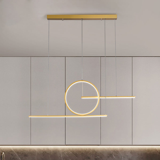 Ring Island Lighting Fixtures Aluminum Minimalism Pendant Lighting Fixtures for Restaurant