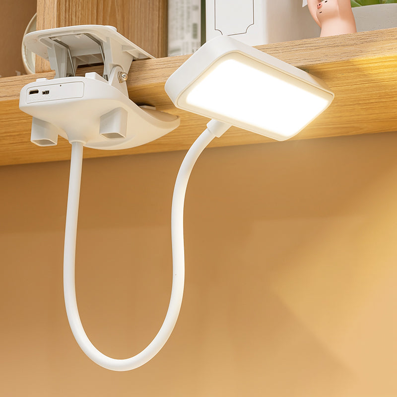 Lampada da tavolo USB moderna in stile minimalista Lampada da tavolo in plastica a 1 luce per studio