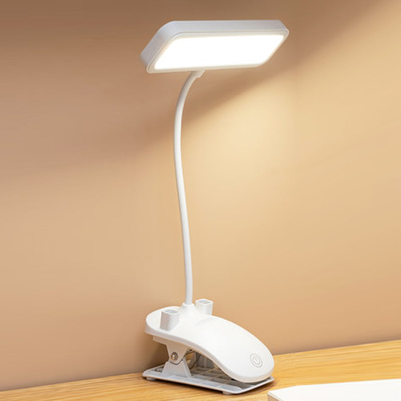 Lampada da tavolo USB moderna in stile minimalista Lampada da tavolo in plastica a 1 luce per studio