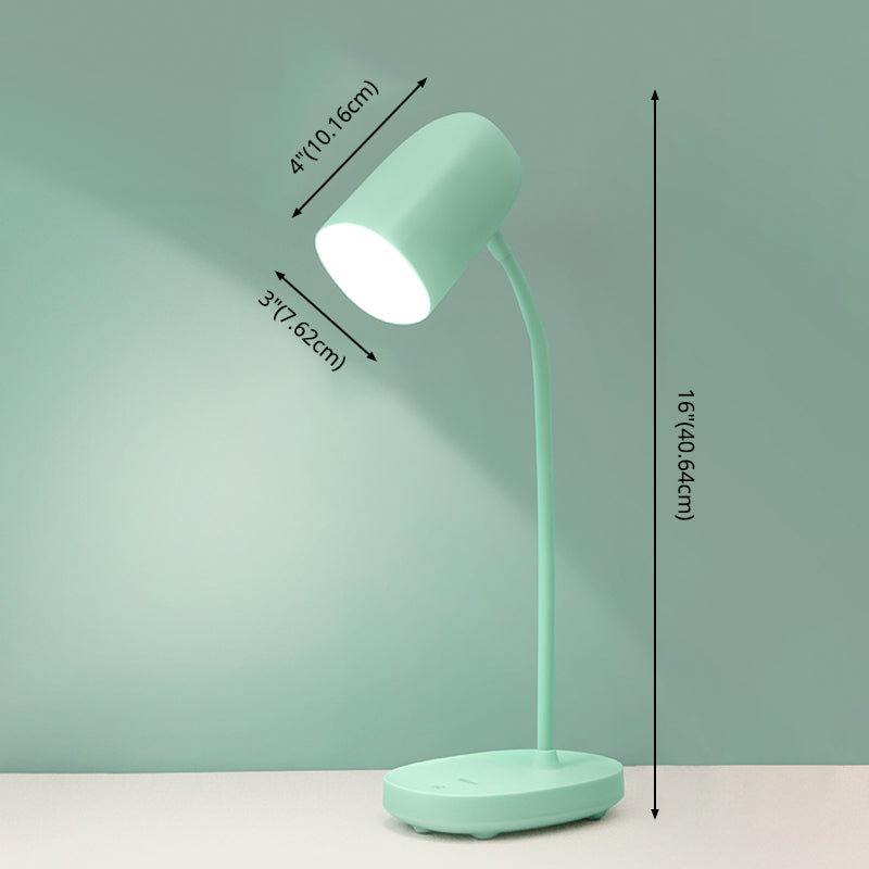 Lampada da tavolo in stile minimalista moderno con porta di plastica USB 1 luce da tavolo per la scrivania