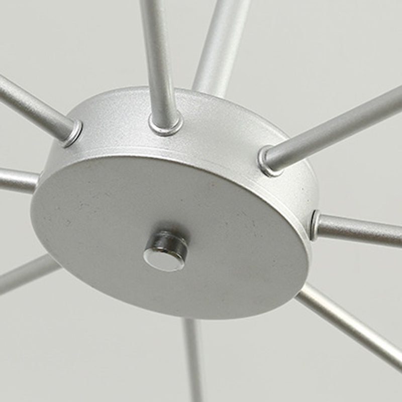 Radialglas Kronleuchterleuchte Moderne Kronleuchterlampe für Wohnzimmer