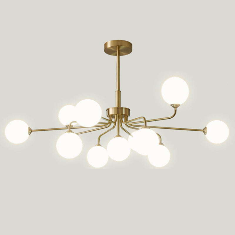 Minimalistische stijl Ronde kroonluchter verlichtingsarmatuur Glazen slaapkamer Hanglampkit