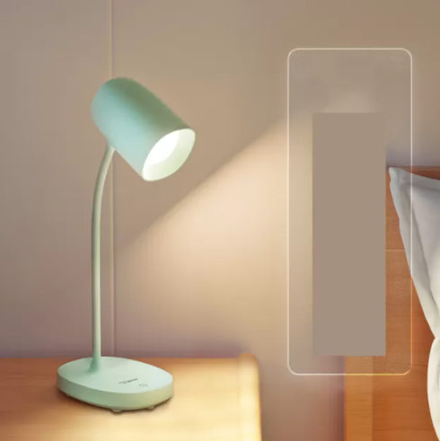Lampada da tavolo in stile minimalista moderno con porta di plastica USB 1 luce da tavolo per la scrivania