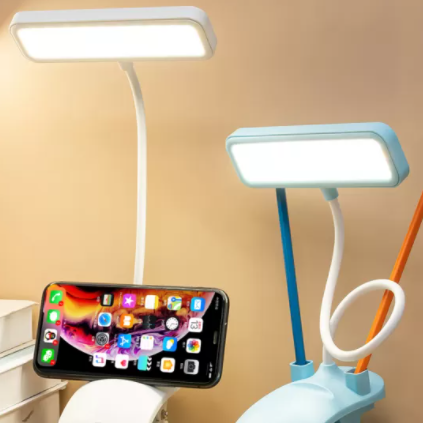 Lampada da tavolo USB moderna in stile minimalista Lampada da tavolo in plastica a 1 luce per studio