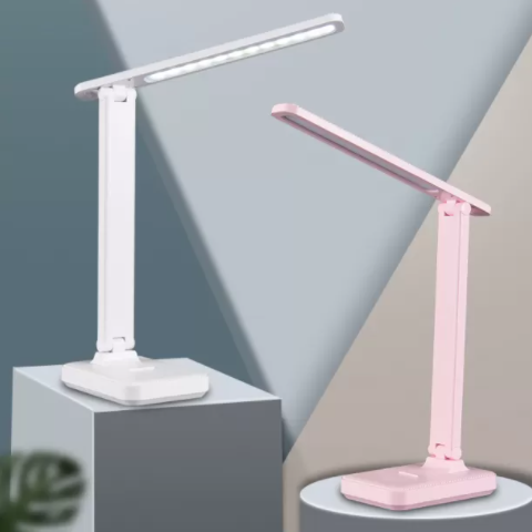 Lampada da tavolo a LED dimmerabile moderna in stile minimalista Lampada da tavolo in plastica a 1 luce per studio