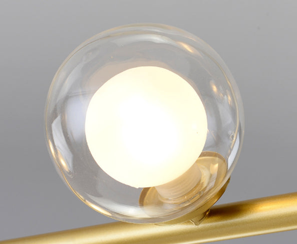 Orb Dinning Room Island Lighting Fixture Glass Contemporary-Style Island Chandelier Light
