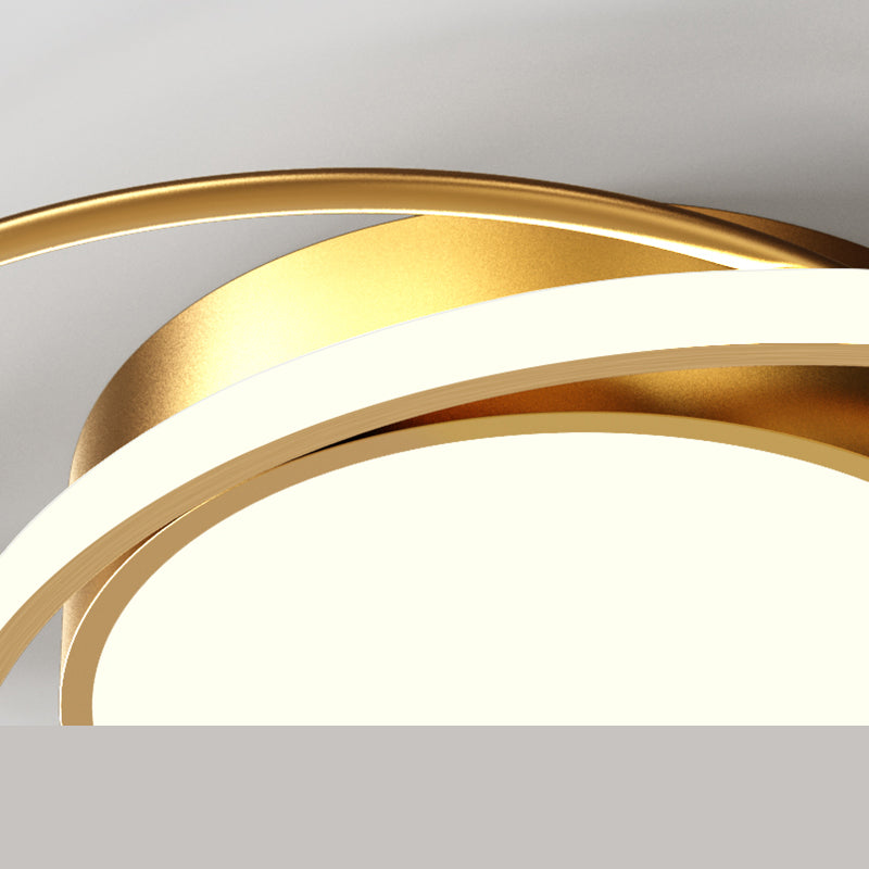 Nouveau Plafonnier LED encastré en fer moderne, forme ronde, plafonnier pour chambre à coucher,