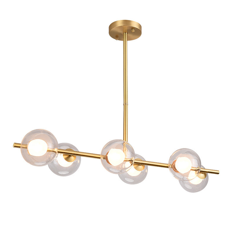 Accesorios de iluminación de Globe Island accesorios de iluminación colgante de vidrio transparente para restaurante