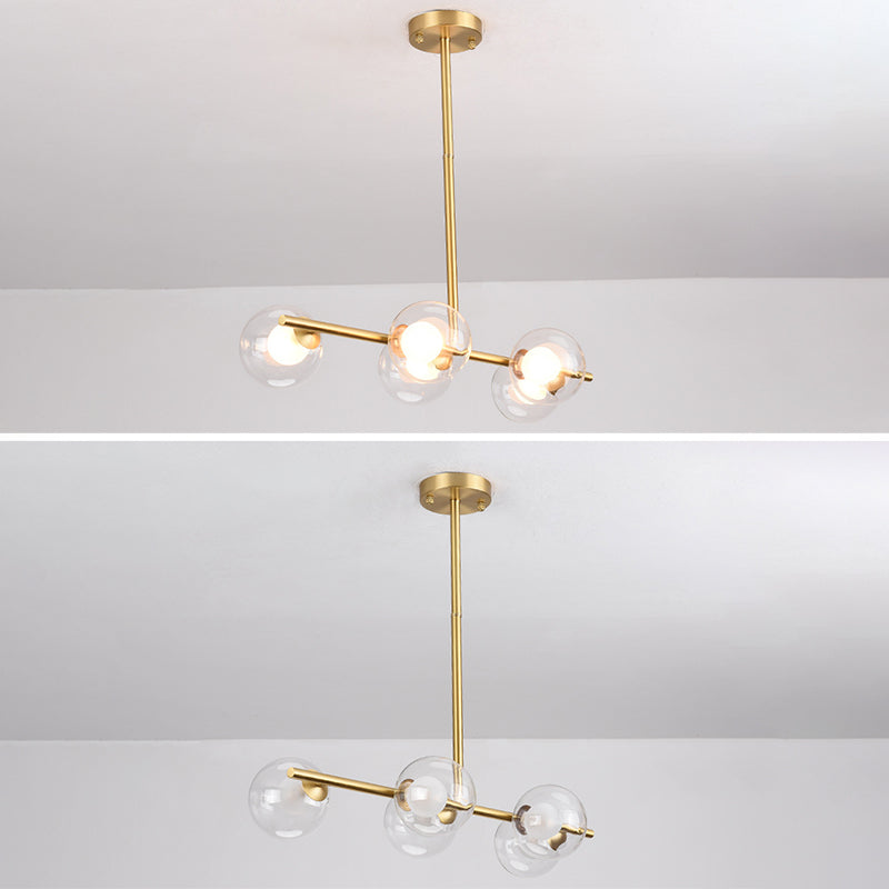 Accesorios de iluminación de Globe Island accesorios de iluminación colgante de vidrio transparente para restaurante