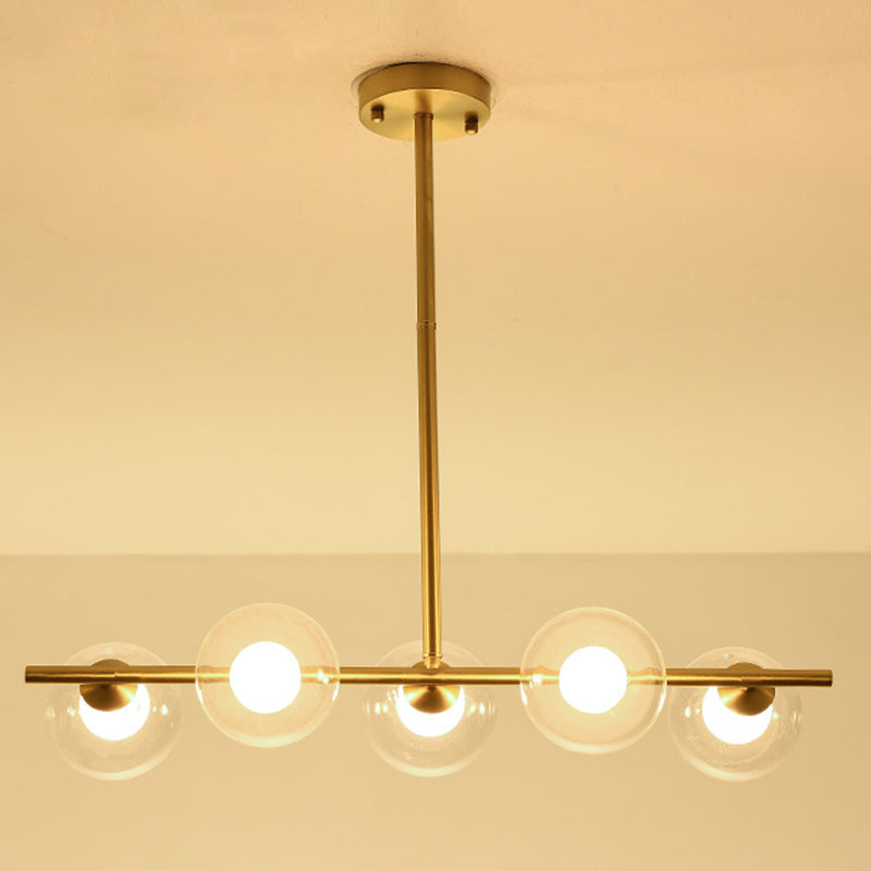 Accesorios de iluminación de Globe Island accesorios de iluminación colgante de vidrio transparente para restaurante