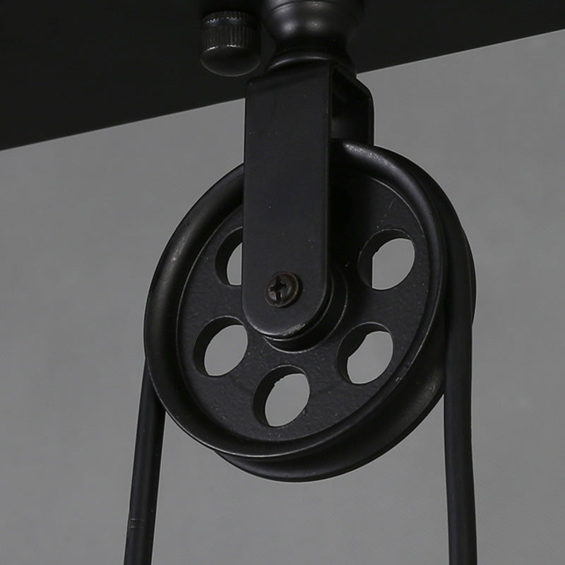 Cone Island Chandelier Lights Retro Industrial Style Metallic Chandelier Lighting Fixtures for Dining Table