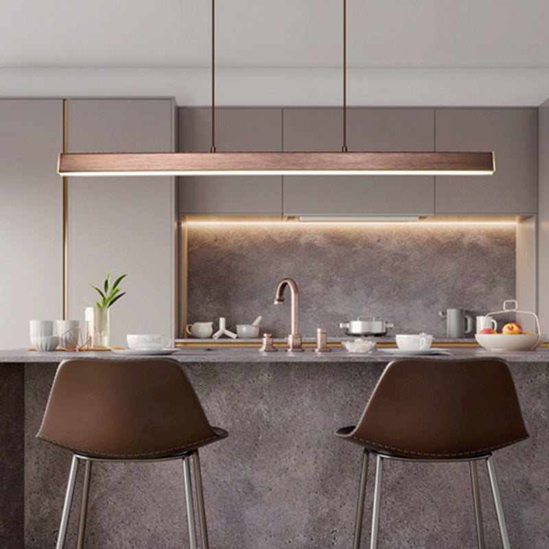 Linear Isola Lighting Acrilic Contemporary Simplicity Fishings a sospensione per il ristorante