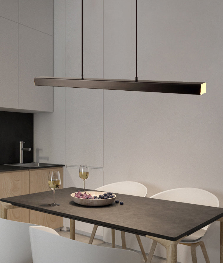 Linear Isola Lighting Acrilic Contemporary Simplicity Fishings a sospensione per il ristorante
