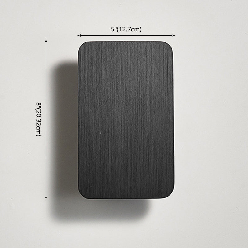 Estilo minimalista moderno rectangular arriba y abajo LED LED Splach Metal luces de apliquet