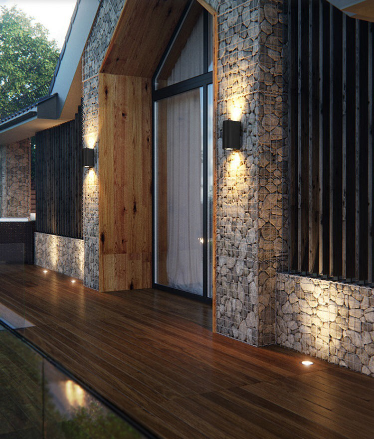 Luz de pared de estilo minimalista moderno de lámpara montada en la pared 2 luces de pared para pared para la pared exterior