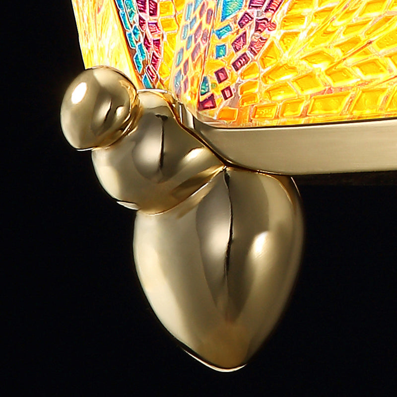 Colorido lámpara de arte de arte de mariposa colgante de mariposa