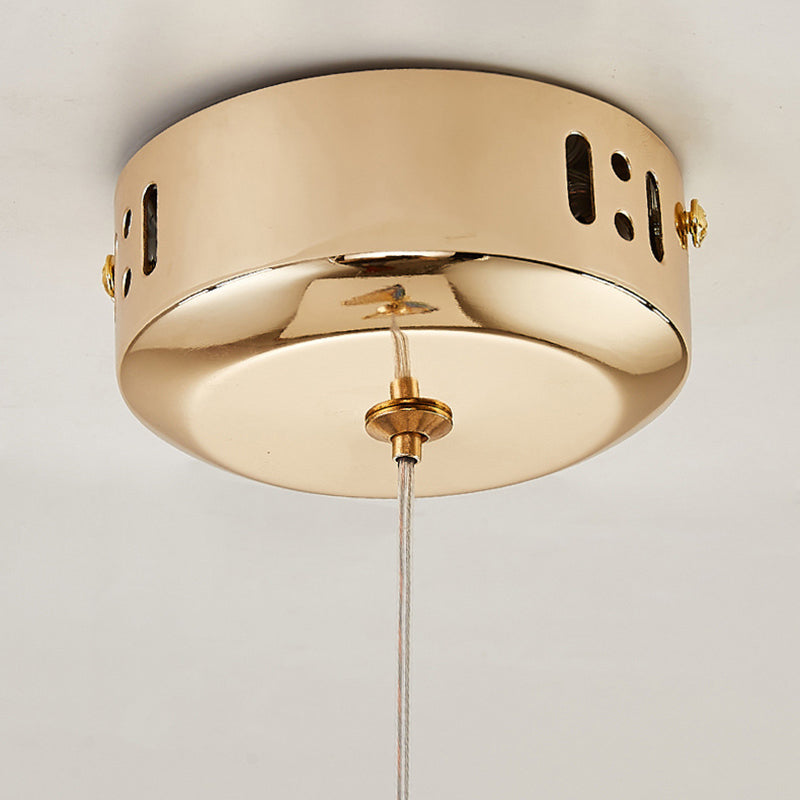 Butterfly Acrylic LED Pendant Lamp Artistic Gold Finish Hanging Lamp for Dining Room