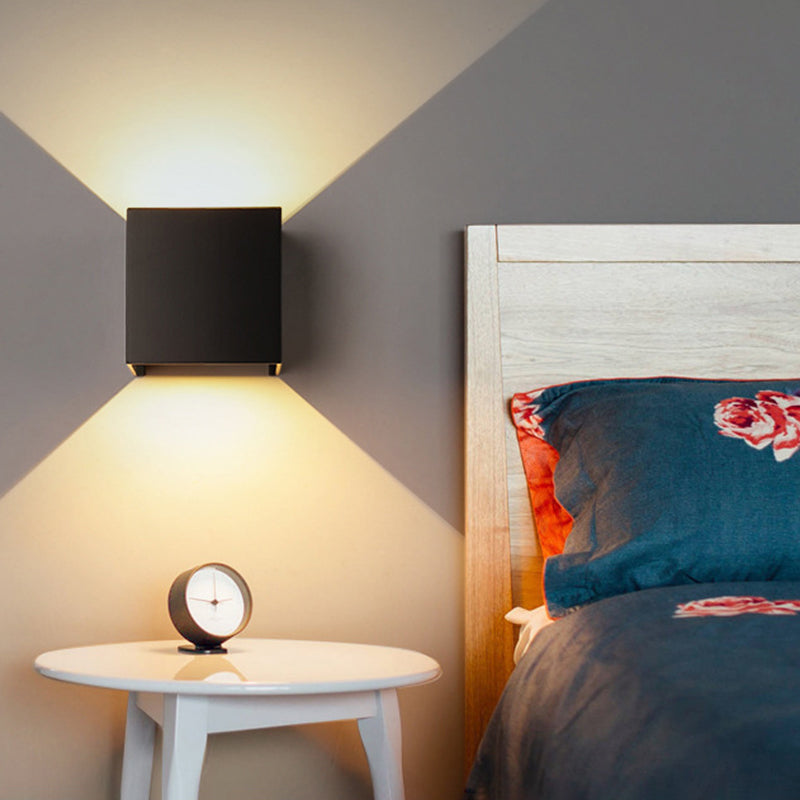 Modern Minimalist Style Geometrical Wall Mounted Light Fixture Metal 2 Lights Wall Lights