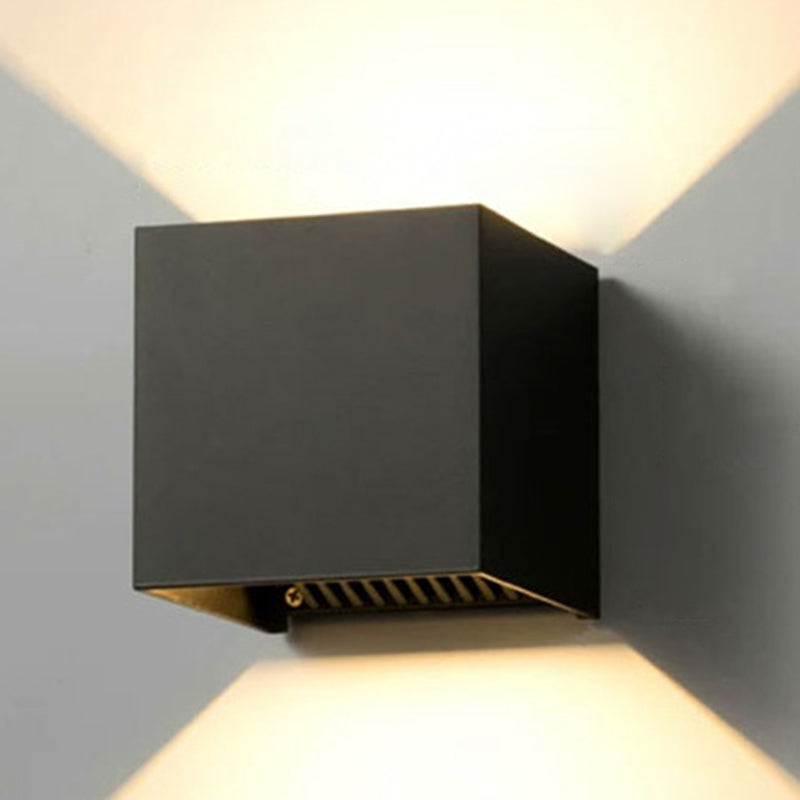 Modern Minimalist Style Geometrical Wall Mounted Light Fixture Metal 2 Lights Wall Lights