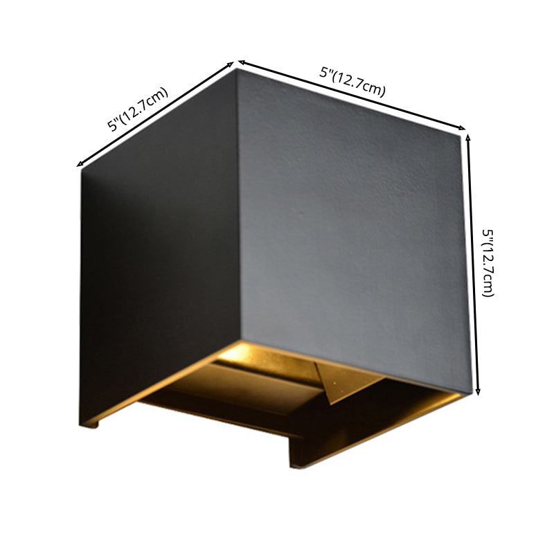 Modern Minimalist Style Geometrical Wall Mounted Light Fixture Metal 2 Lights Wall Lights