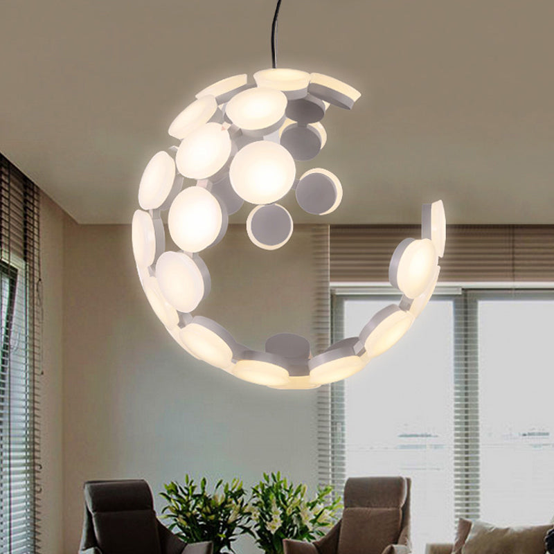 Luce del soffitto a sospensione molecolare bianca Contemporanea LED ACRILICA LEDALILE ALIMINE