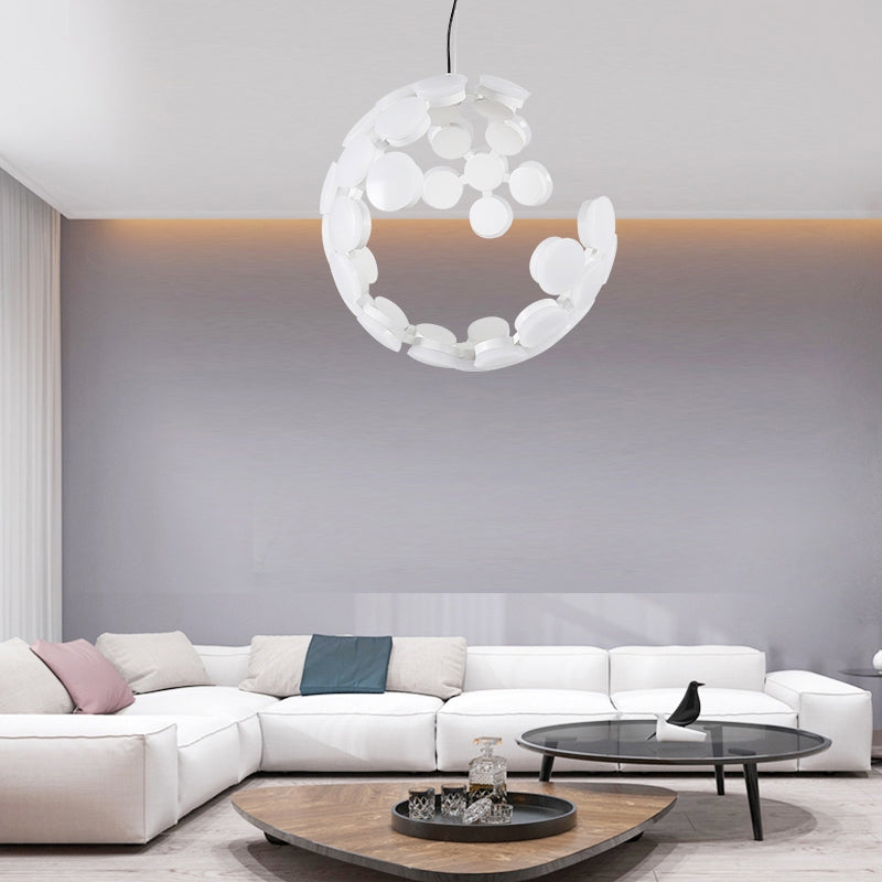 Luce del soffitto a sospensione molecolare bianca Contemporanea LED ACRILICA LEDALILE ALIMINE
