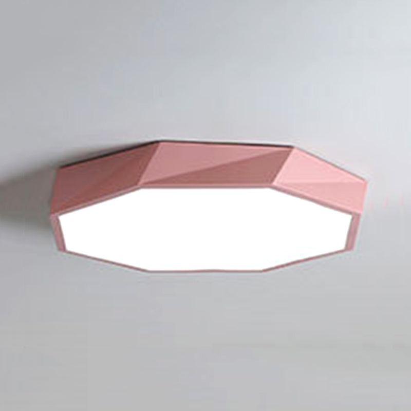 Nordic Flush Mount Ceiling Light Modern Minimalist Living Room Study Personality LED Ultra-thin Macaron Style Lamps