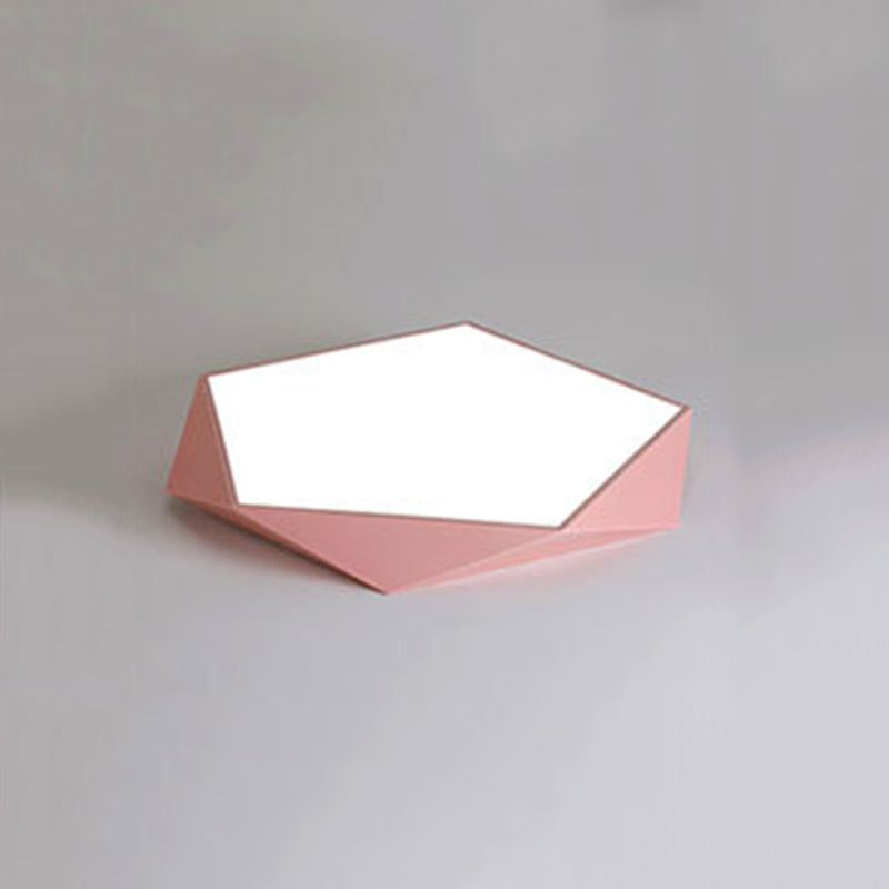 Nordic Flush Mount Ceiling Light Modern Minimalist Living Room Study Personality LED Ultra-thin Macaron Style Lamps