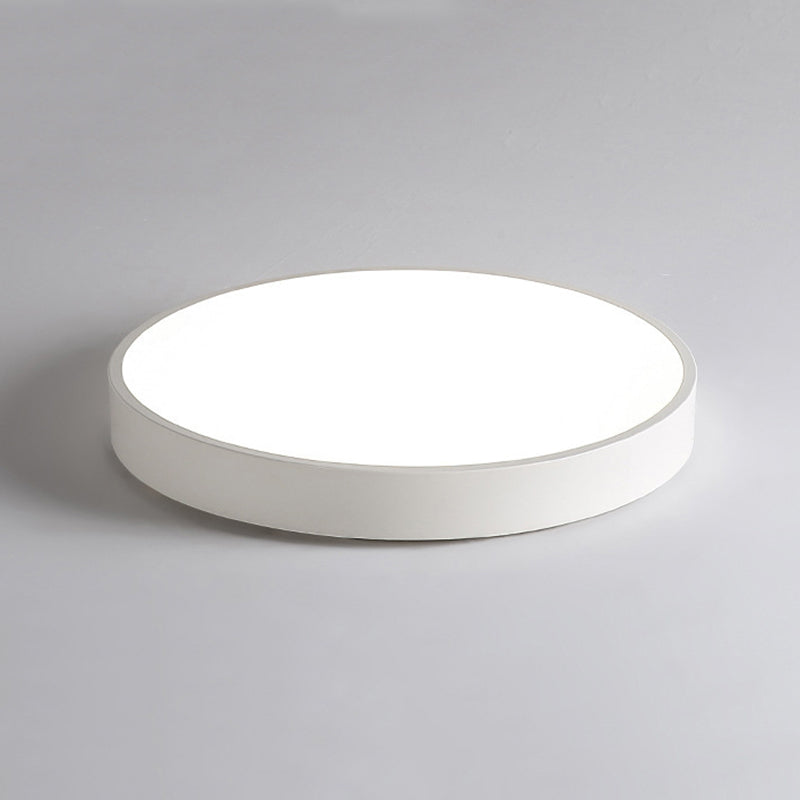 Round Flush Light Fixtures Macaron Simplicity Acrylic Ceiling Light Fixtures for Bedroom