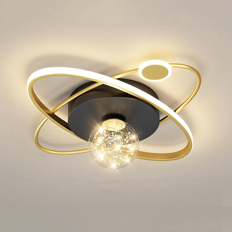 Lámpara de techo ovalada posmoderna lámpara de techo