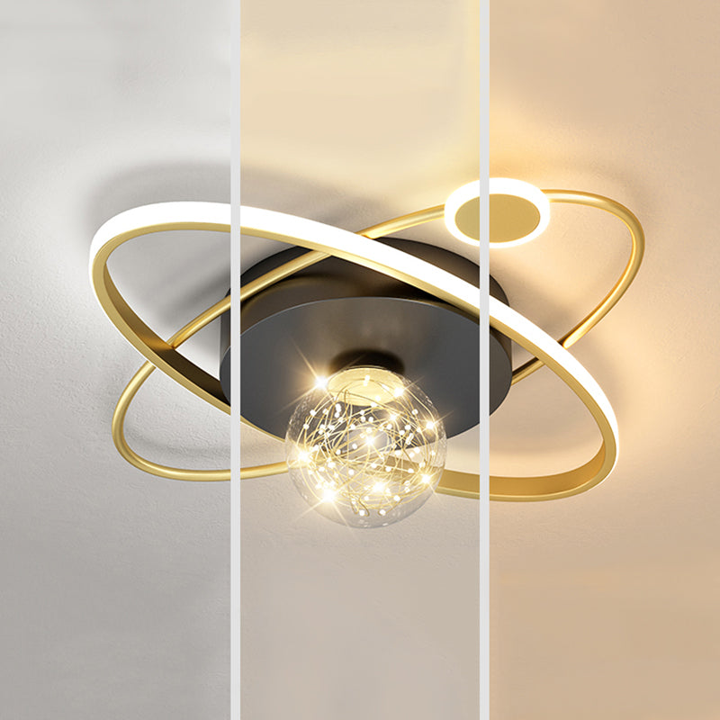 Lámpara de techo ovalada posmoderna lámpara de techo