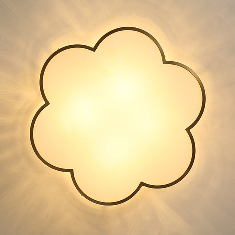 Gouden geometrische LED-plafondlamp in moderne, bijzondere stijl, koperen inbouwmontage voor binnen met acrylkap