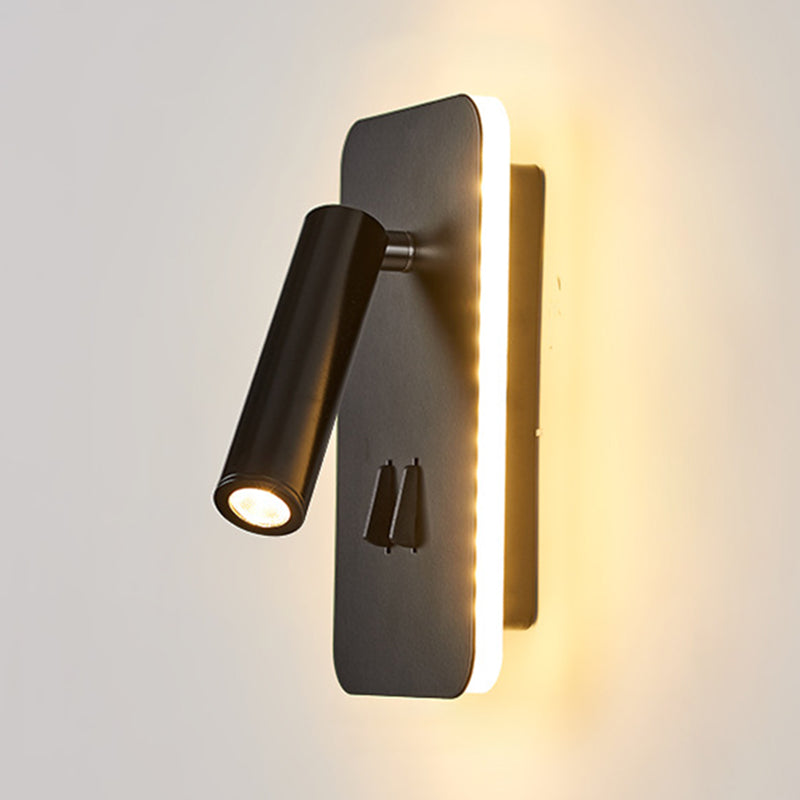 Modern Minimalist Style Cylinderical Sconce Light Fixtures Metal 2 Lights Wall Light