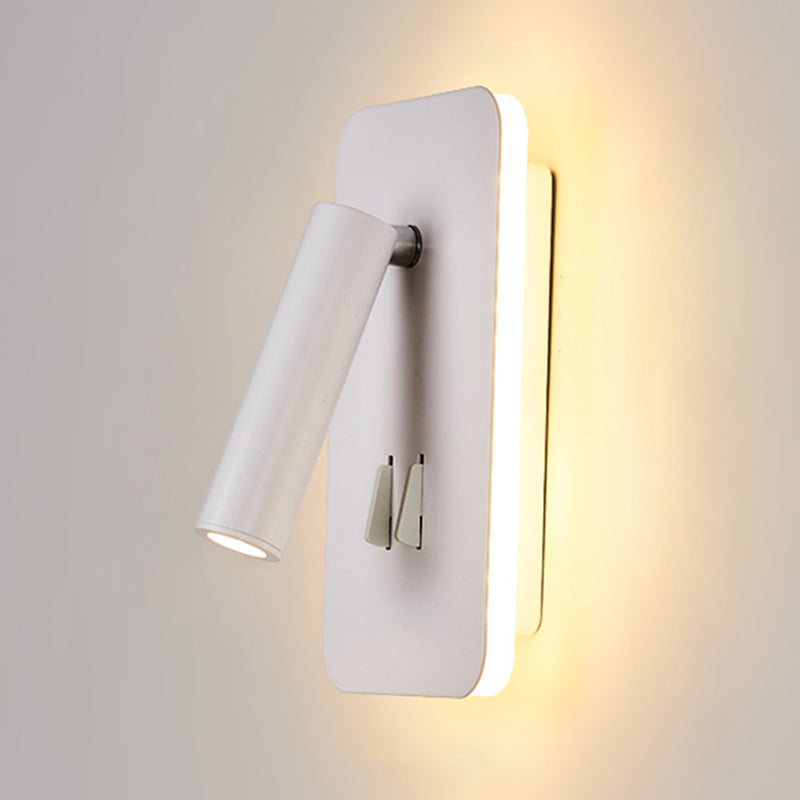 Modern Minimalist Style Cylinderical Sconce Light Fixtures Metal 2 Lights Wall Light