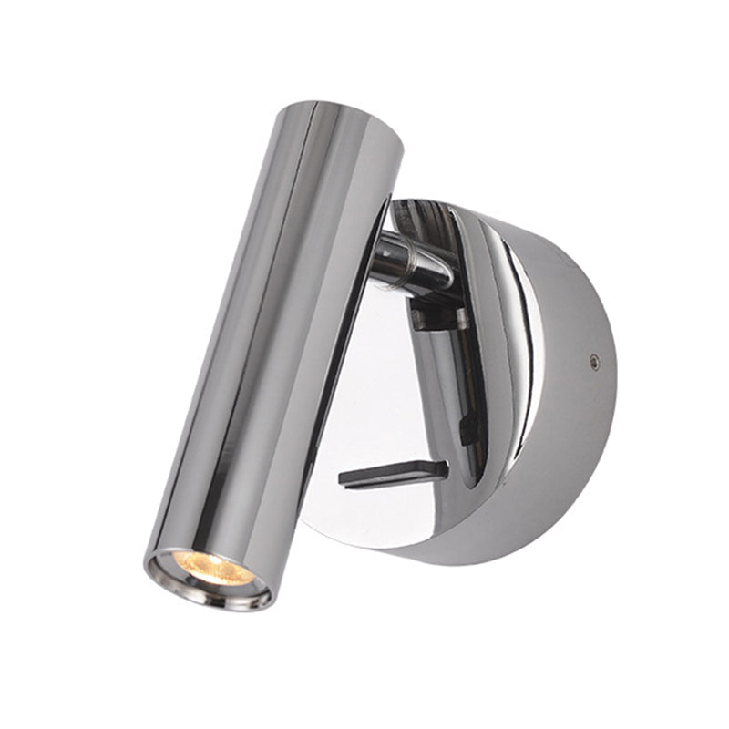 4.3" H Simplicity Bedside LED Reading Lamp Modern Style Spotlight Wall Sconce with Round Metal Base