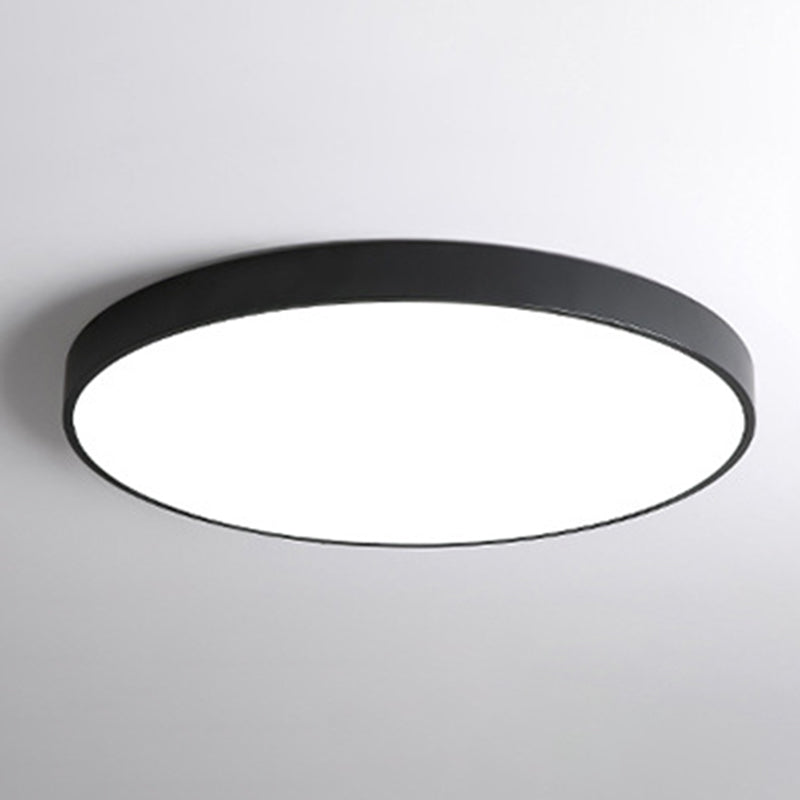 Thin Round Led Flush Mount Ceiling Light Modern Minimalist Macaron Style Aisle Balcony Bedroom Study Lamps