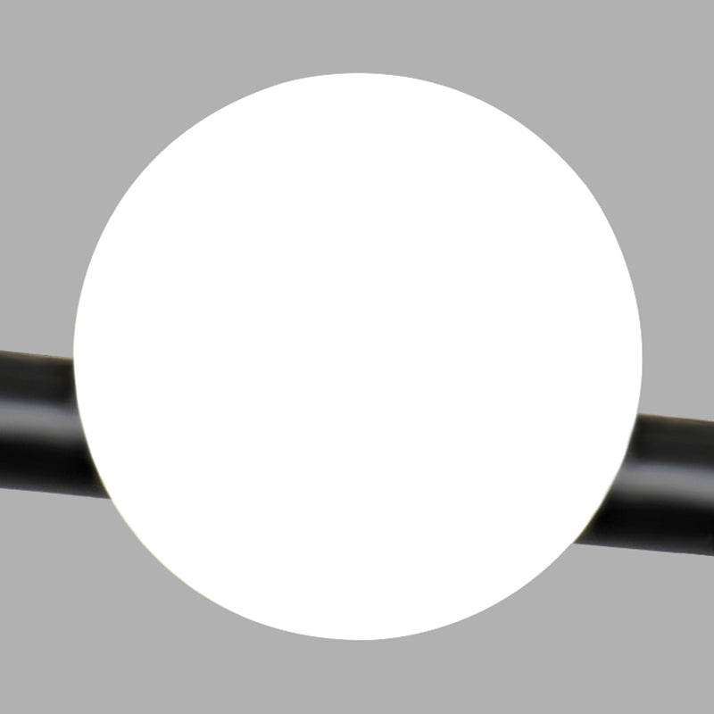 Idée d'éclairage d'île en forme ronde