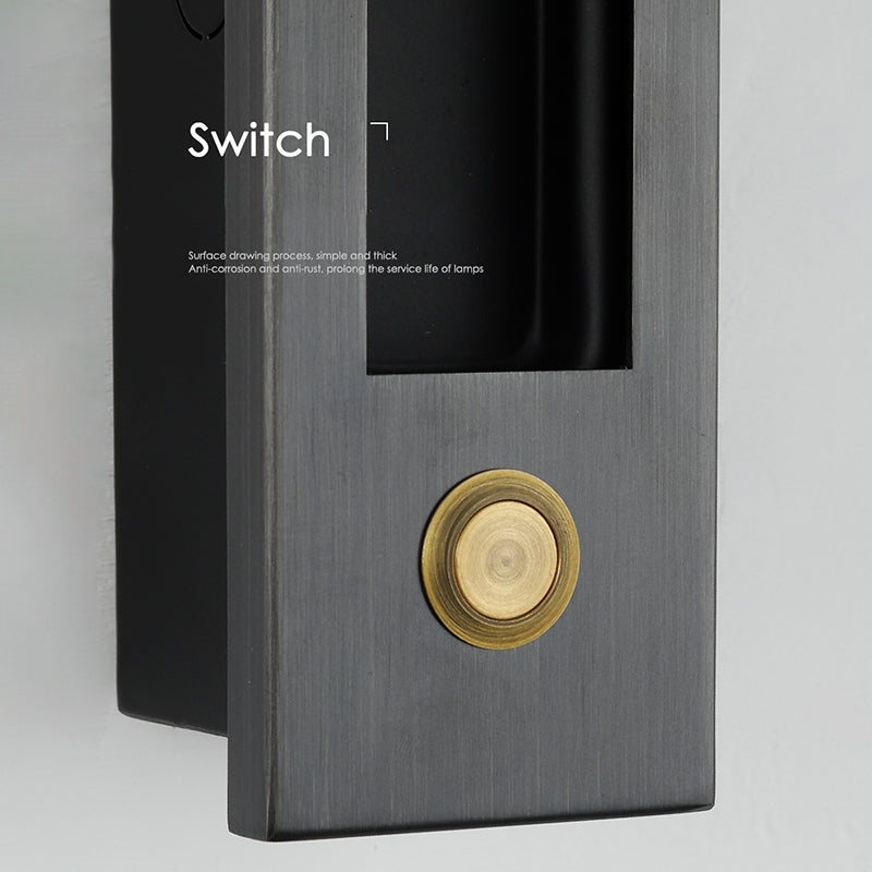 Luz de pared LED de estilo LED de estilo moderno Lámpara de lectura cilíndrica de cabecilla con interruptor independiente