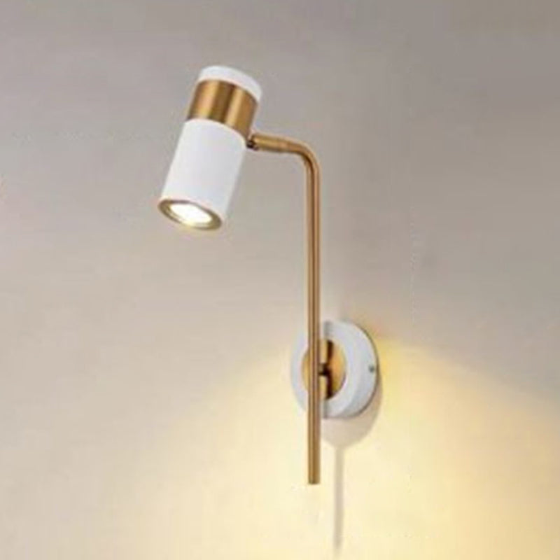 15.7 "H Lámpara de pared LED de simplicidad Cilíndrica Estilo nórdico Lámpara de lectura para dormitorio para dormitorio