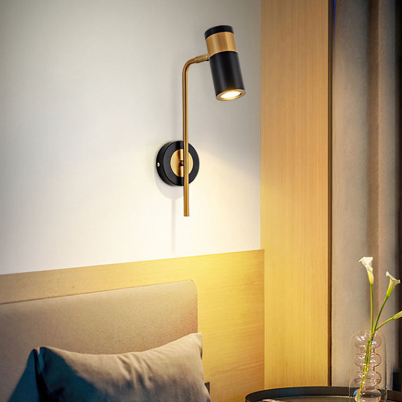15.7" H Cylindrical Simplicity LED Wall Lamp Nordic Style Bedside Spotlight Reading Lamp for Bedroom