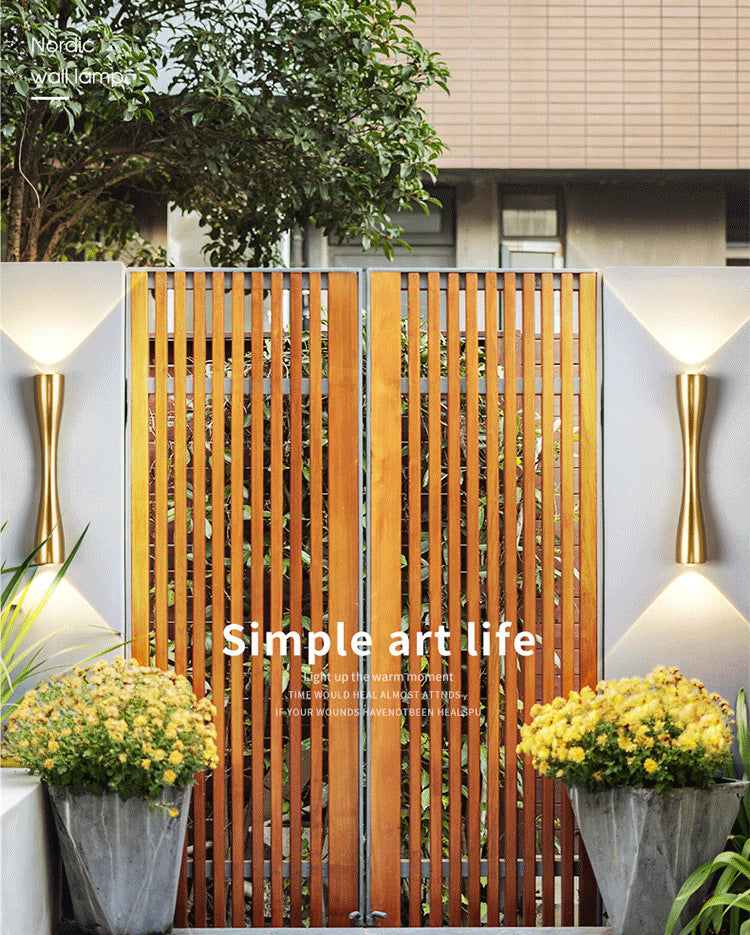 Tubos de mediados de siglo Montaje de montaje de pared Luz de metal 2 luces Spliques