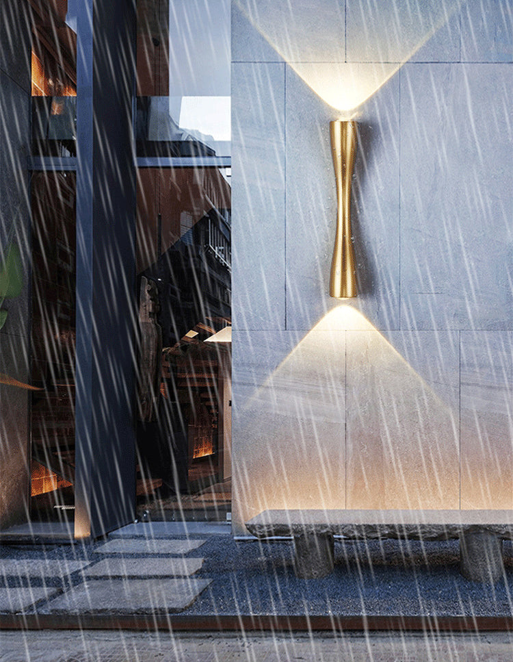 Tubos de mediados de siglo Montaje de montaje de pared Luz de metal 2 luces Spliques