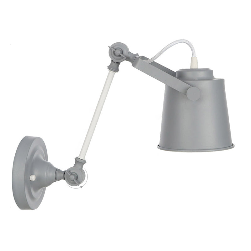 Longueur du bras réglable lampe murale macaron colorée moderne style simplicité style applique de bulbe lumière pour l'allée du couloir