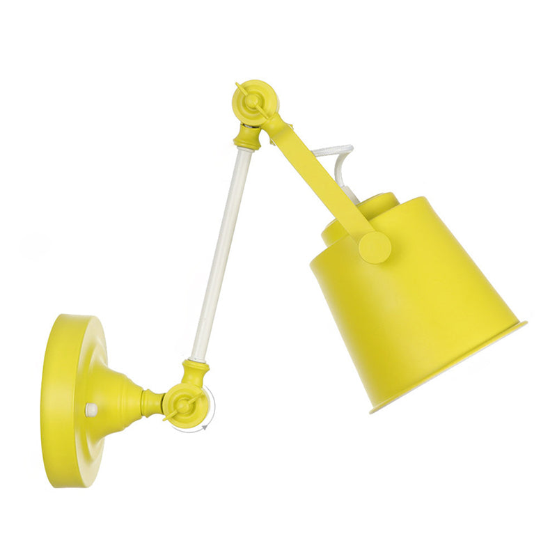 Longueur du bras réglable lampe murale macaron colorée moderne style simplicité style applique de bulbe lumière pour l'allée du couloir